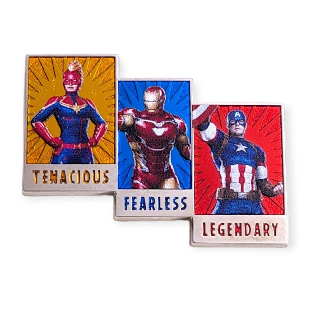 Marvel Disney Pin: Captain Marvel, Iron Man, Captain America